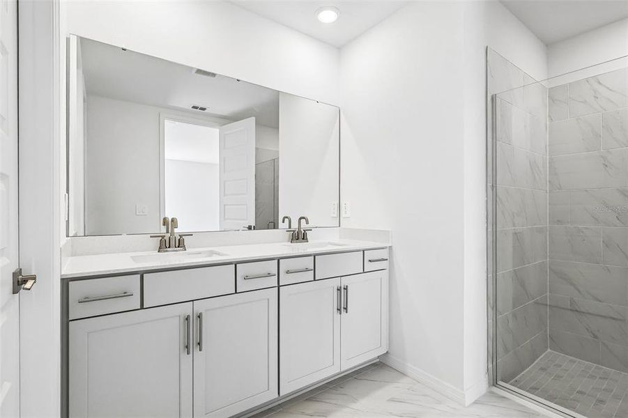 Furnished interior view inside a new home in The Grove at Stuart Crossing - Signature Series, Bartow (Image 9). Furnished interior view inside a new home in The Grove at Stuart Crossing - Signature Series, Bartow (Image 9).