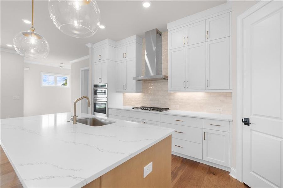 Furnished interior view inside a new home in Promenade at Sawnee Village, Cumming (Image 5).