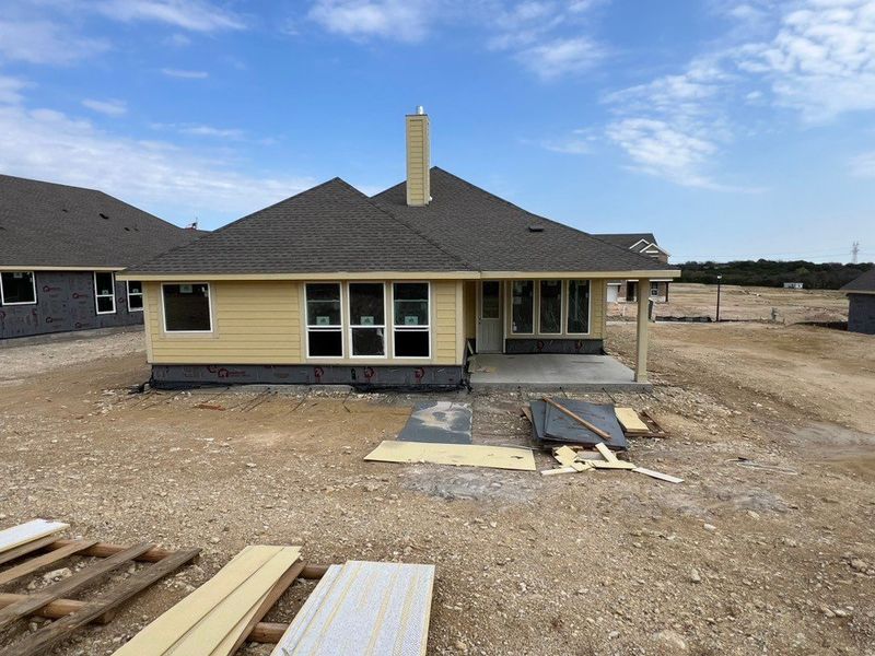 In-progress construction of a new home in Waterford Park, Weatherford, TX (Image 12).
