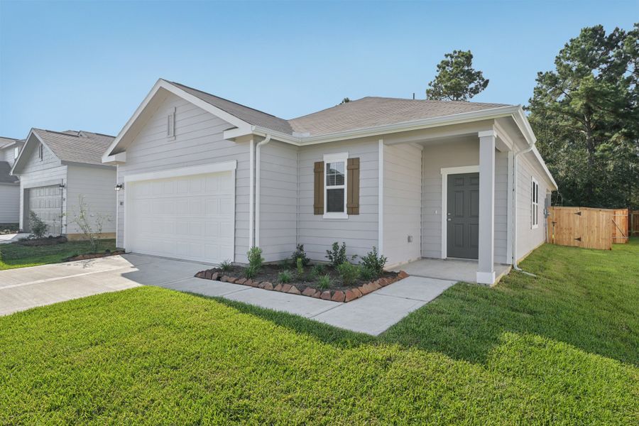 Representative exterior details of a home built from the Glimmer by Starlight Homes in Castlewood South, Taylor (Image 3).