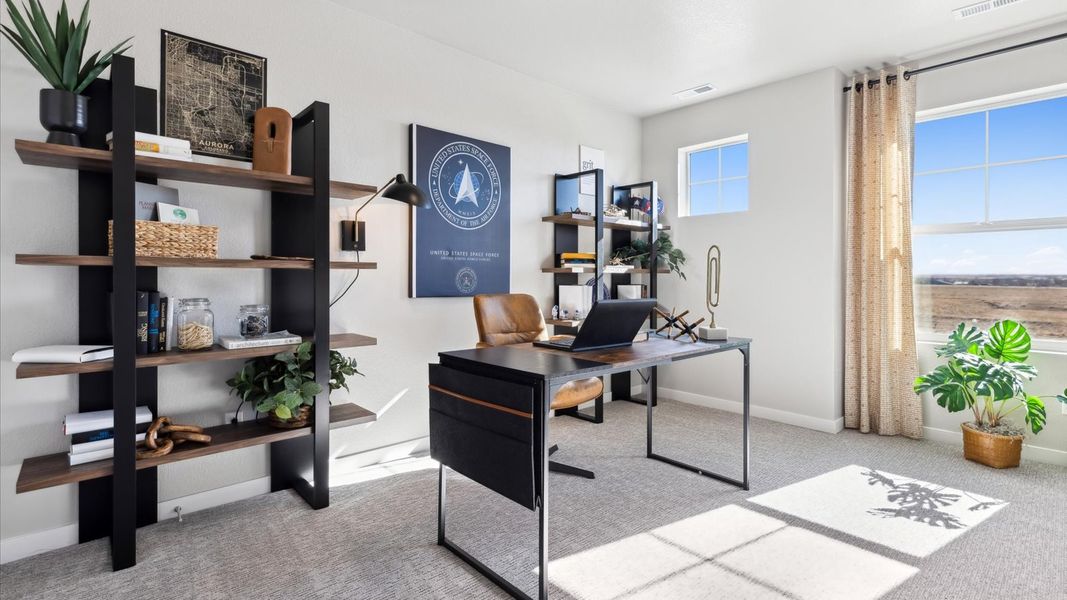 Furnished interior view inside a new home in Settlers Crossing, Commerce City (Image 11).
