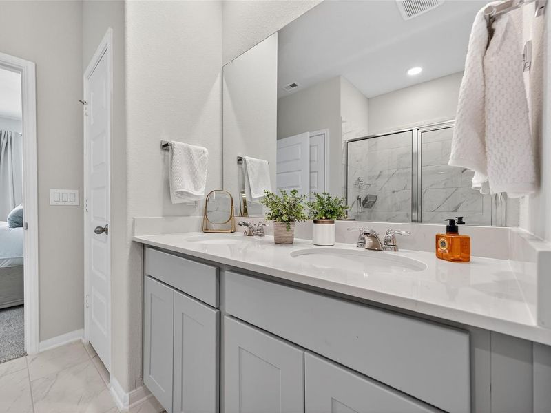 Furnished interior view inside a new home in Lakes at Black Oak, Magnolia (Image 32). Furnished interior view inside a new home in Lakes at Black Oak, Magnolia (Image 32).