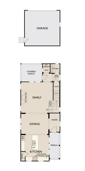 2D floor plan layout of this home in Midtown at Nexton, Summerville, SC (Image 3).