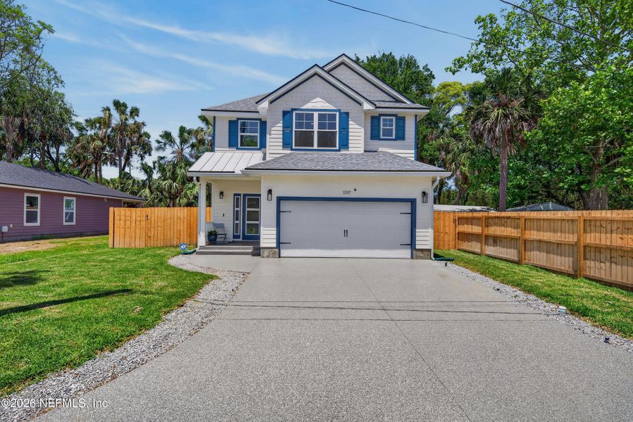 Front exterior of a new home in , Atlantic Beach, FL, highlighting curb appeal (Image 22). Front exterior of a new home in , Atlantic Beach, FL, highlighting curb appeal (Image 22).