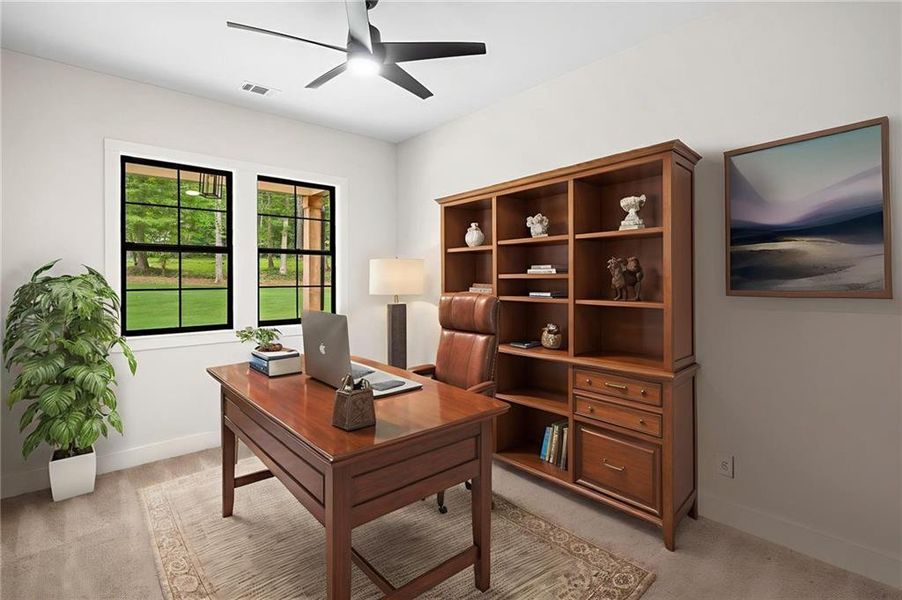 Furnished interior view inside a new home in , Dallas (Image 28).