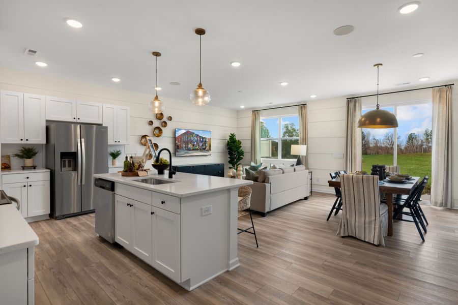 Representative furnished interior of a home built from the Bryce by Mattamy Homes in Magnolia Park Townes, Garner (Image 9).