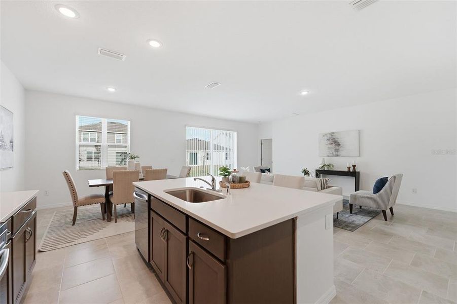 Furnished interior view inside a new home in Marion Ridge, Haines City (Image 13).