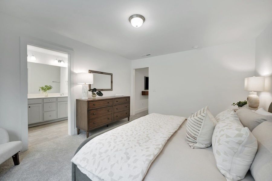 Representative furnished interior of a home built from the Aurora by Mattamy Homes in Ashmore Townes, Garner (Image 11).