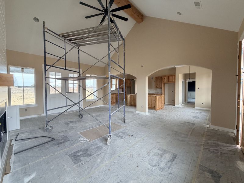 In-progress construction of a new home in Oak Water Ranch, Granbury, TX (Image 10).