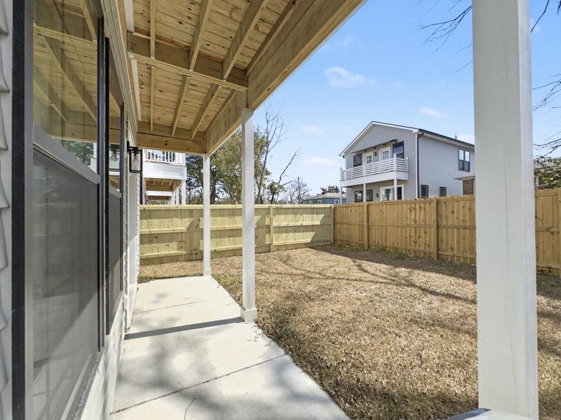 Exterior details and patio area of a home in , North Charleston (Image 16).