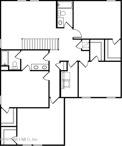 2D floor plan layout of this home in Stables at Cary Forest, Bryceville, FL (Image 3).