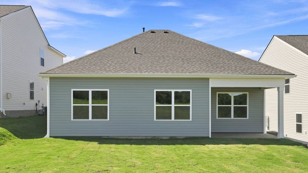 Exterior details and patio area of a home in Hunters Ridge, Woodruff (Image 3).