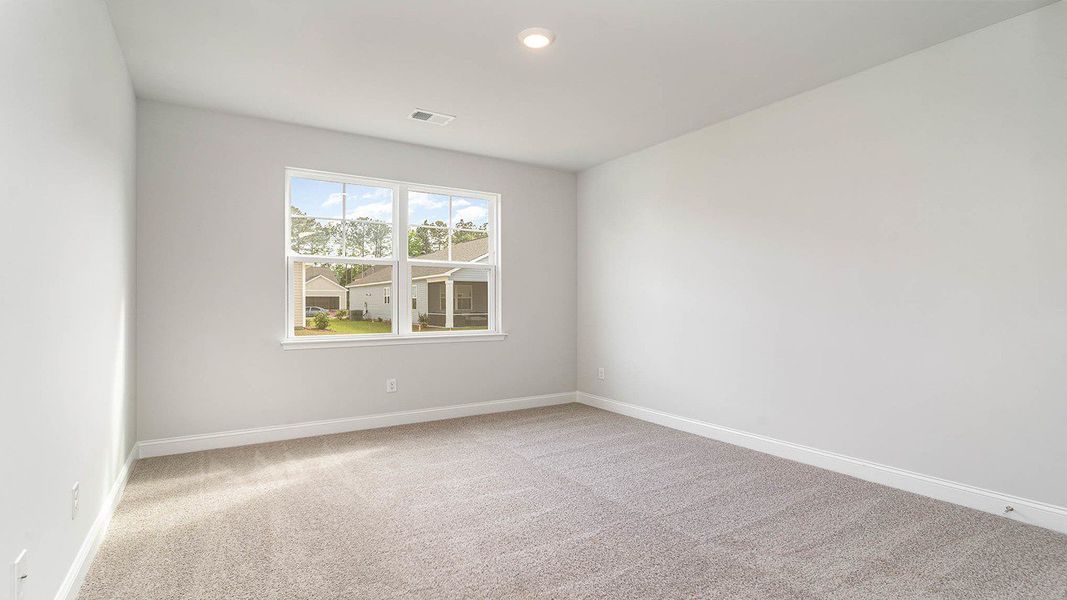 Representative unfurnished interior of a home built from the FORRESTER by D.R. Horton in Haven View, Murrells Inlet (Image 25).