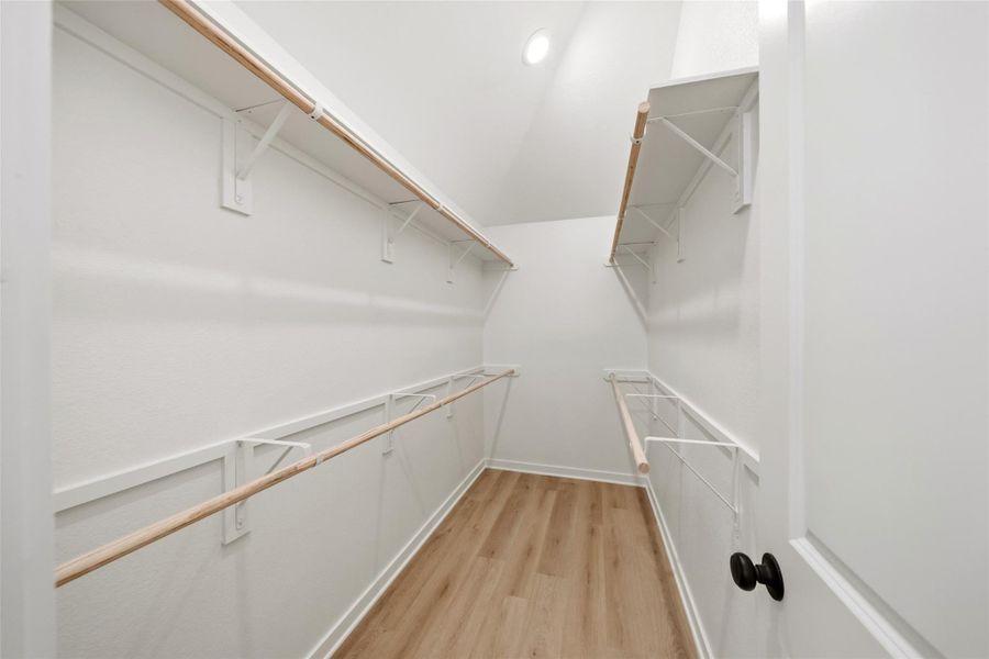 Large walk-in closet. Plenty of room for all of your storage needs.