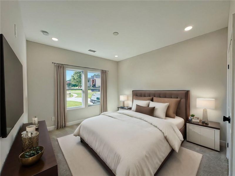 Furnished interior view inside a new home in , Flowery Branch (Image 8).