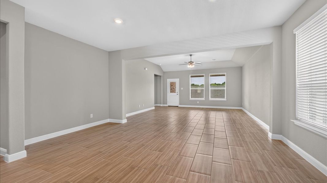 Representative unfurnished interior of a home built from the Hackberry by D.R. Horton in Treeline, Justin (Image 25). Representative unfurnished interior of a home built from the Hackberry by D.R. Horton in Treeline, Justin (Image 25).