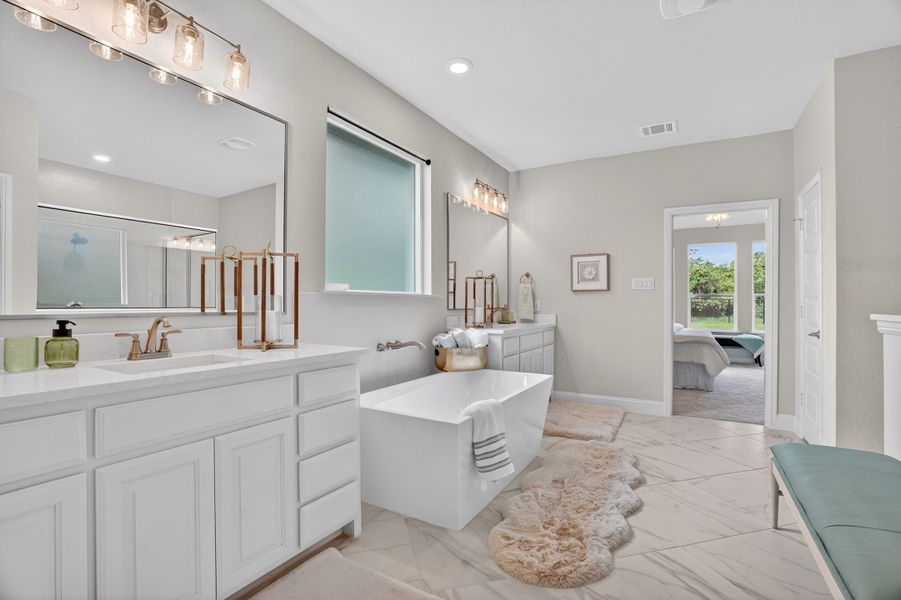 Representative furnished interior of a home built from the Wichita by Cheldan Homes in Arbor Oaks, Boyd (Image 49).