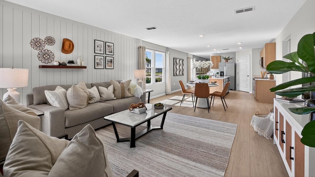 Representative furnished interior of a home built from the HARPER by D.R. Horton in The Arbors, Jacksonville (Image 13).