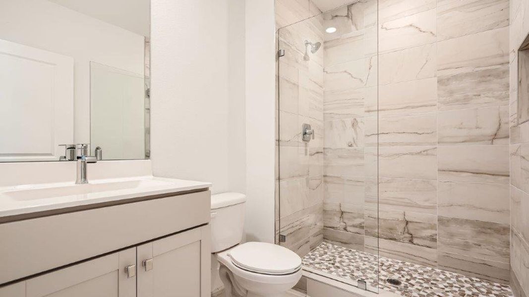 Representative furnished interior of a home built from the Ponte Vedra by D.R. Horton in Preserves at Park Trace, Stuart (Image 10).