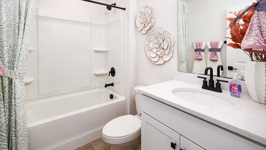 Furnished interior view inside a new home in Sylvan Creek, Denver (Image 36).