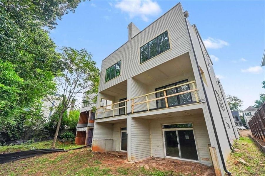 Exterior details and patio area of a home in , Atlanta (Image 6). Exterior details and patio area of a home in , Atlanta (Image 6).