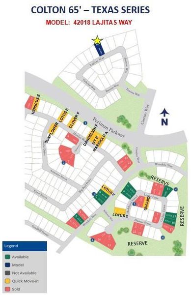 COLTON is a NEW Master planned community in Todd Mission. Easy access to Hwy 249. Lots are a minimum of 65 ft wide. Big Amenity center w/gym, ampitheater, splash pads, 9 & 18 hole Disc golf course, playgrounds, walking trails & more!
