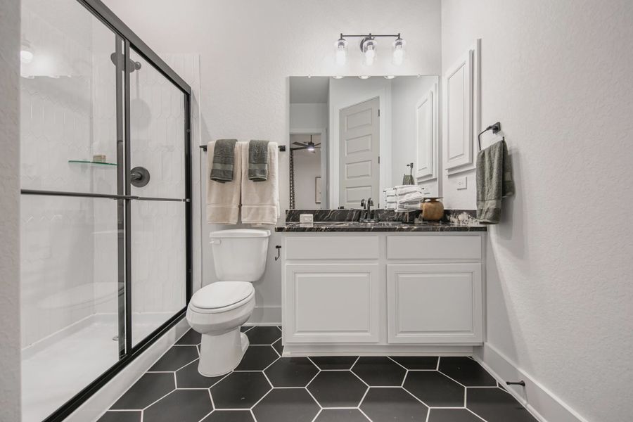 Representative furnished interior of a home built from the Kaylee by Chesmar Homes in Heimer Estates at Garden Ridge, Fulshear (Image 12).