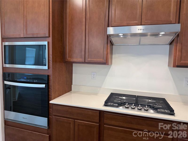 Gourmet kitchen with gas range Gourmet kitchen with gas range