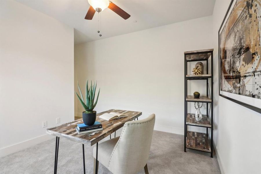 Furnished interior view inside a new home in , Lewisville (Image 30).