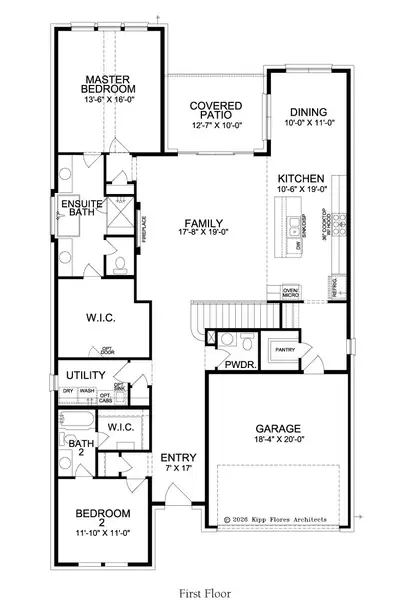 2D floor plan layout for the Camille by Landon Homes in Lexington Frisco, Frisco, TX (Image 3).