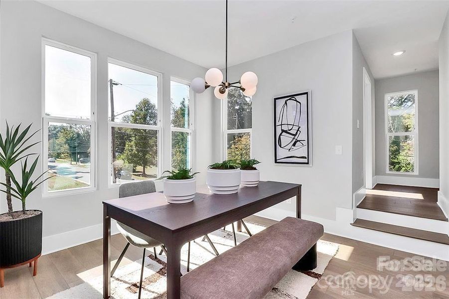 Furnished interior view inside a new home in , Charlotte (Image 7).