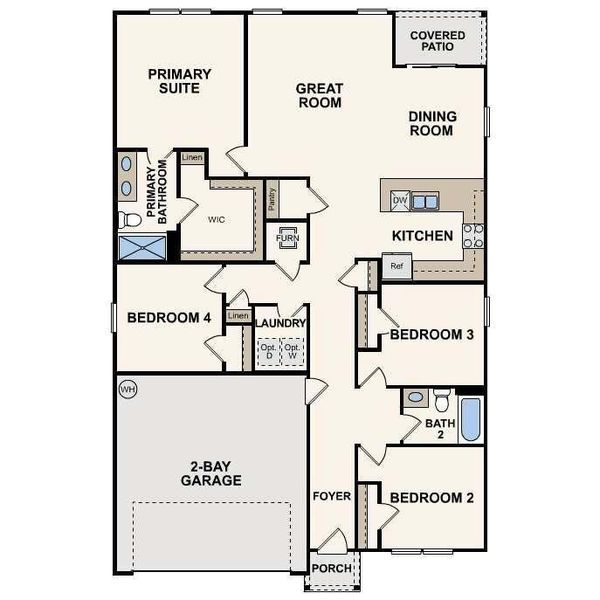 2D floor plan layout of this home in Peachtree Estates, Chatsworth, GA (Image 2). 2D floor plan layout of this home in Peachtree Estates, Chatsworth, GA (Image 2).