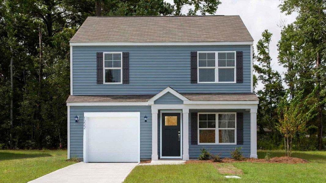 Front exterior of a new home in Lockwood Landing, Supply, NC, highlighting curb appeal (Image 1). Front exterior of a new home in Lockwood Landing, Supply, NC, highlighting curb appeal (Image 1).