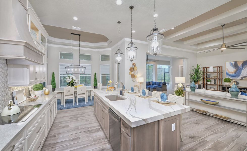 Furnished interior view inside a new home in The Reserve at Plantation Bay, Bunnell (Image 18).