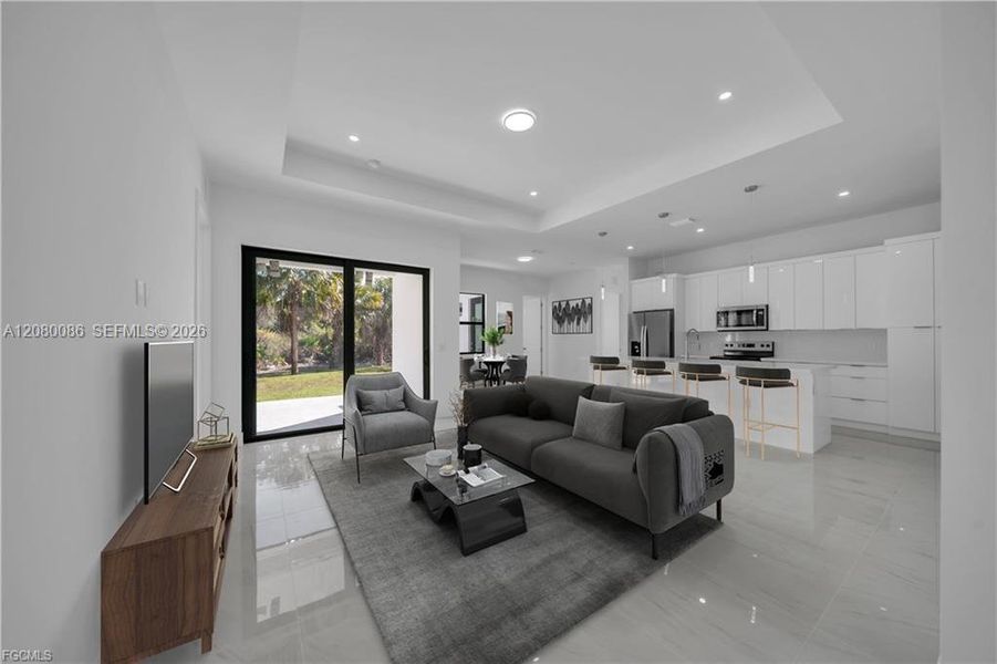 Furnished interior view inside a new home in , Lehigh Acres (Image 9).