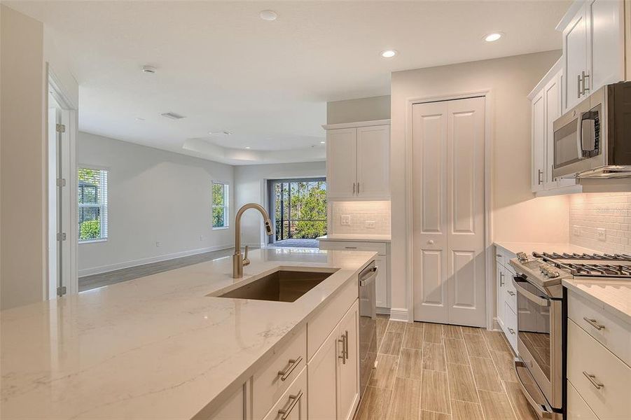 Furnished interior view inside a new home in , Venice (Image 5). Furnished interior view inside a new home in , Venice (Image 5).