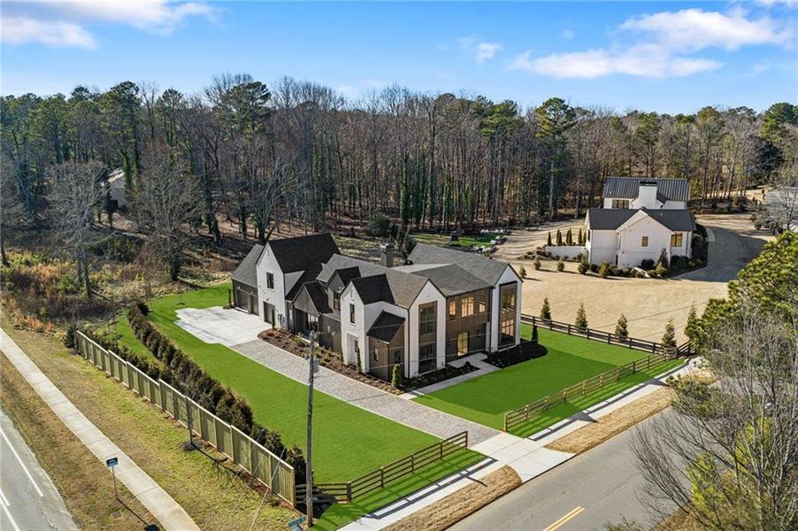Front exterior of a new home in , Roswell, GA, highlighting curb appeal (Image 28).