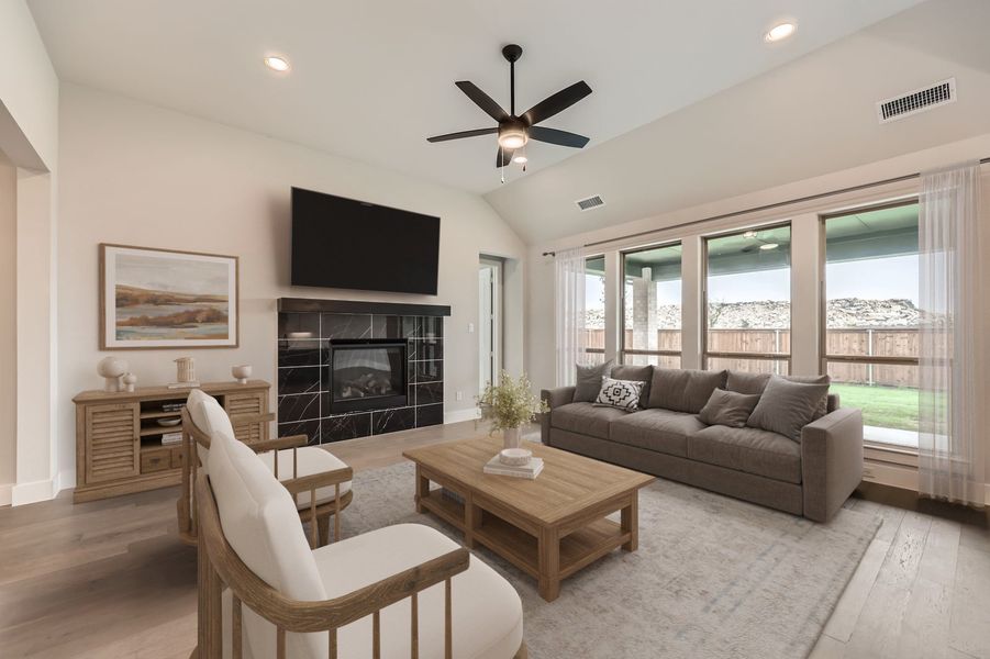 Furnished interior view inside a new home in BridgeWater 60s, Midlothian (Image 8). Furnished interior view inside a new home in BridgeWater 60s, Midlothian (Image 8).