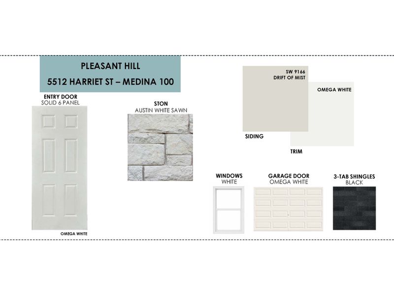 Sample of building materials used in homes in Pleasant Hill, Bryan (Image 2). Sample of building materials used in homes in Pleasant Hill, Bryan (Image 2).