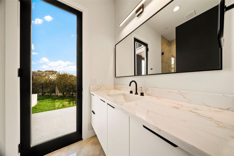 Full bath with vanity Full bath with vanity