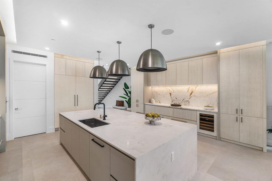 Furnished interior view inside a new home in , Delray Beach (Image 45).
