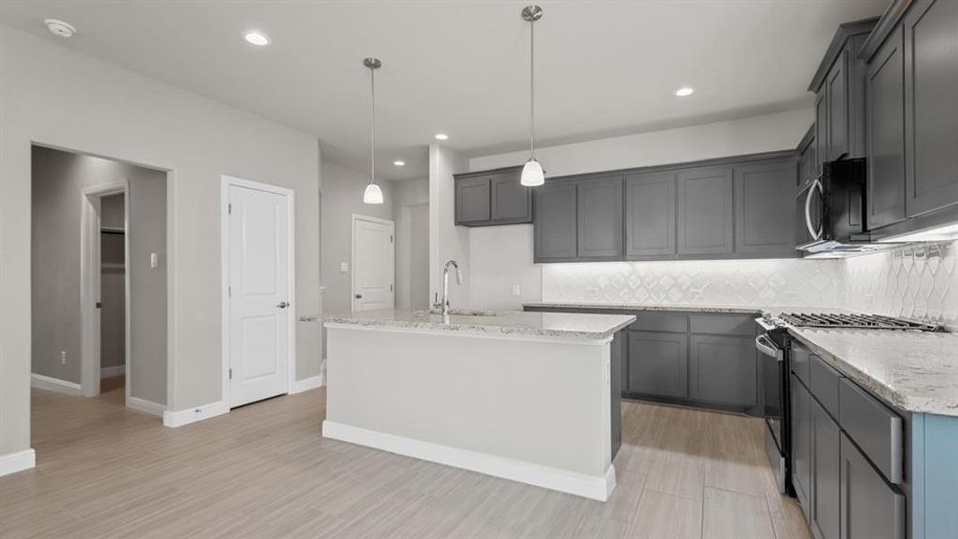 Furnished interior view inside a new home in Pecan Square, Northlake (Image 6). Furnished interior view inside a new home in Pecan Square, Northlake (Image 6).
