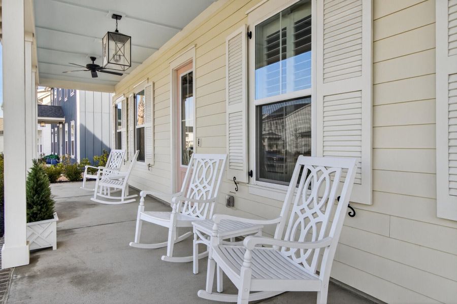 Exterior details and patio area of a home in The Domus Collection at Midtown Nexton, Summerville (Image 33). Exterior details and patio area of a home in The Domus Collection at Midtown Nexton, Summerville (Image 33).