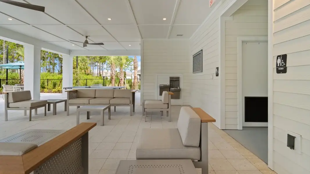 Exterior details and patio area of a home in Colbert Landings, Palm Coast (Image 3).