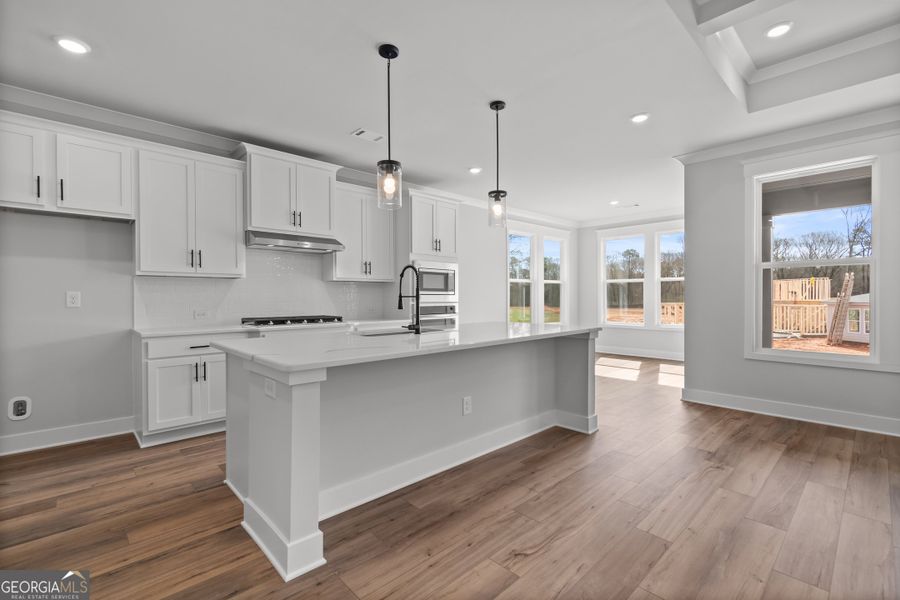 Furnished interior view inside a new home in Rosewood Lake Preserve, Hoschton (Image 8).
