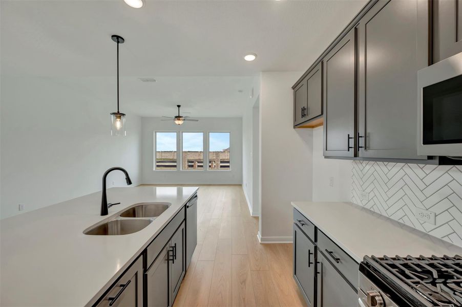 Furnished interior view inside a new home in Beacon Point at Lago Mar 50’ Homesites, Texas City (Image 8).