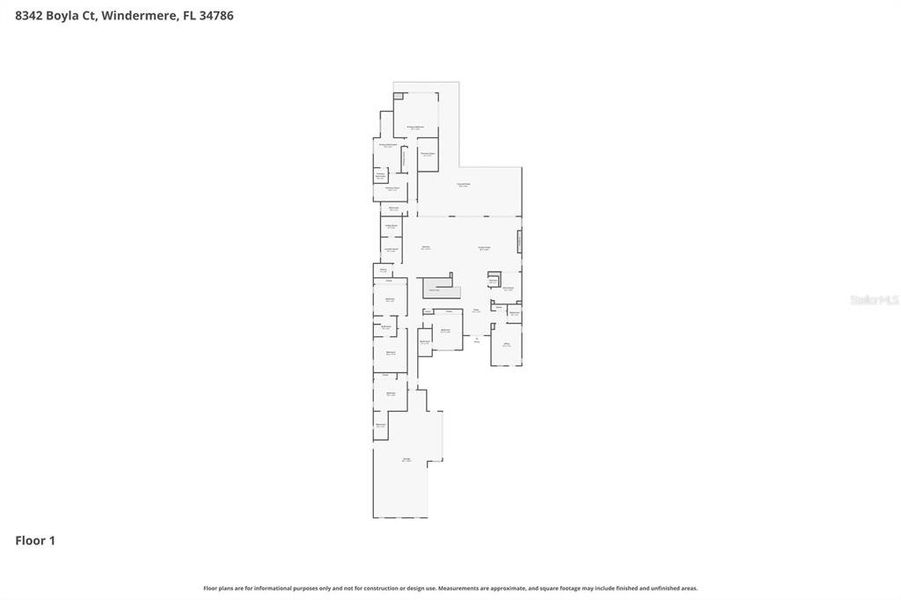 2D floor plan layout of this home in , Windermere, FL (Image 5).