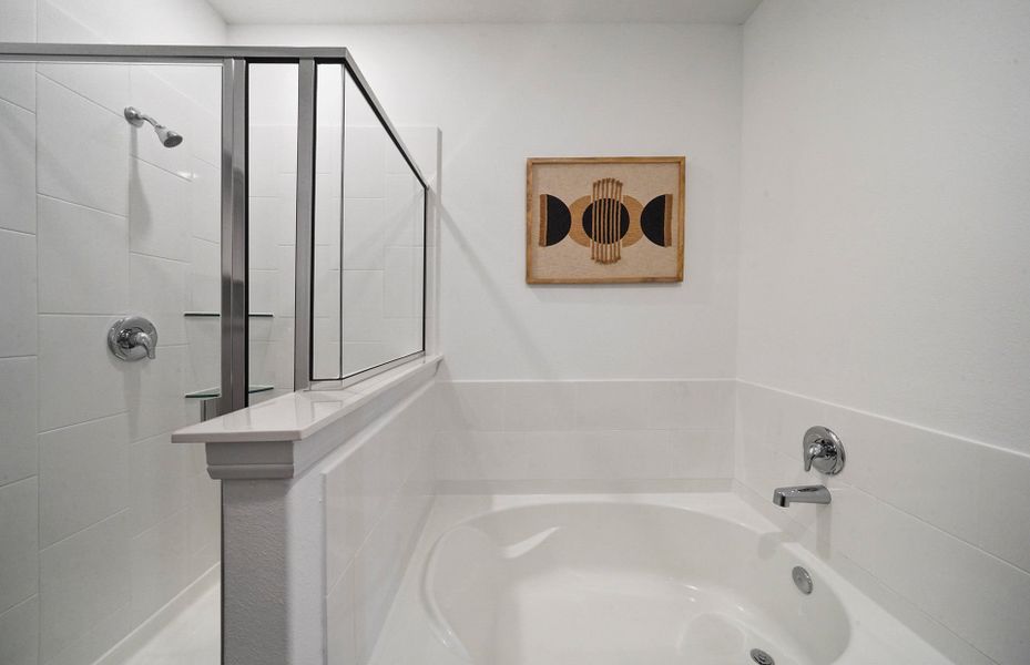Tub/Shower Combo with Tile Surrounds