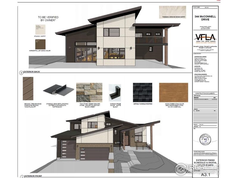 Color Pallett for both homes