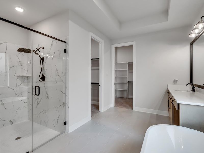 Furnished interior view inside a new home in Meridiana, Manvel (Image 12).
